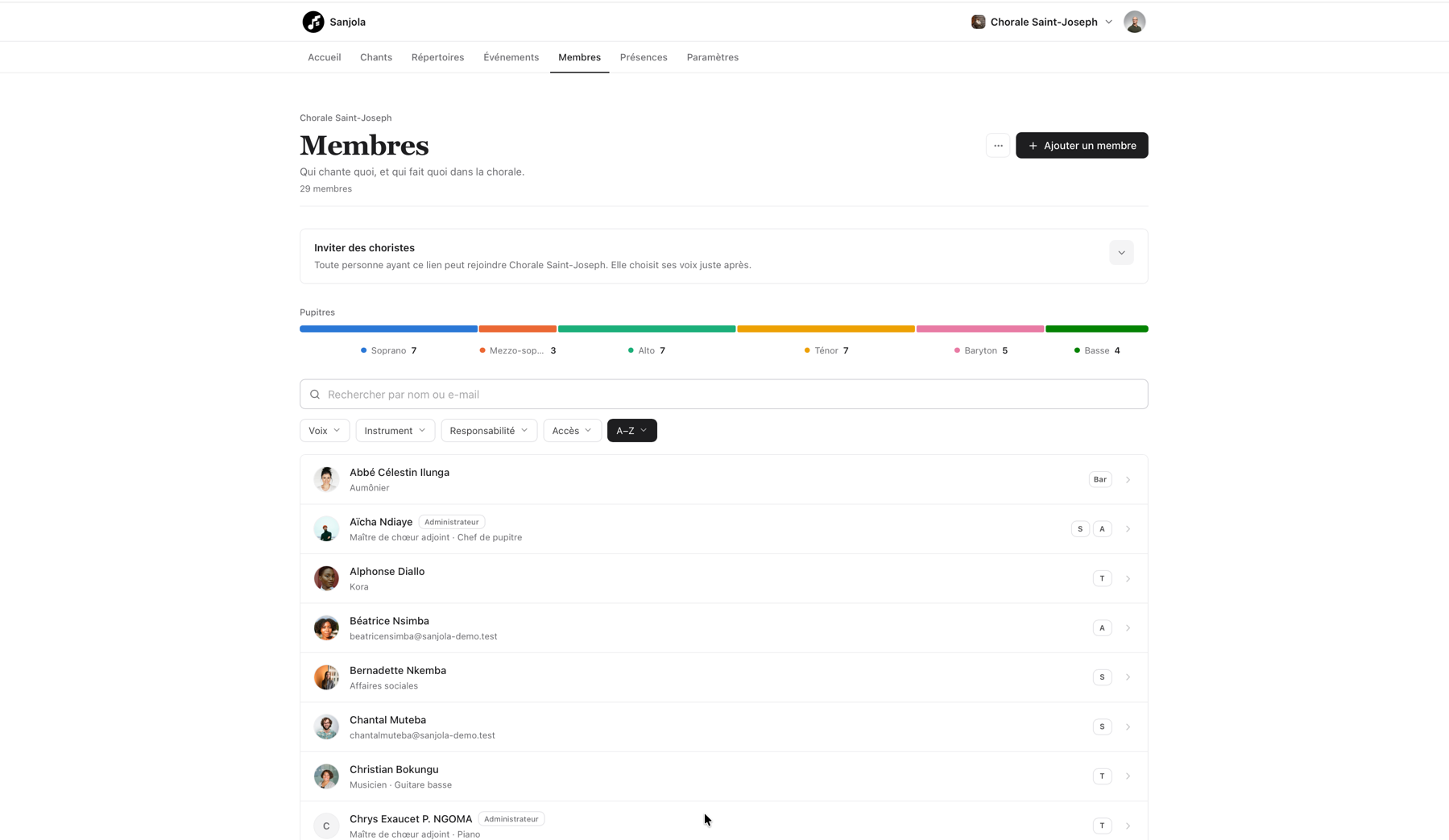 Membres