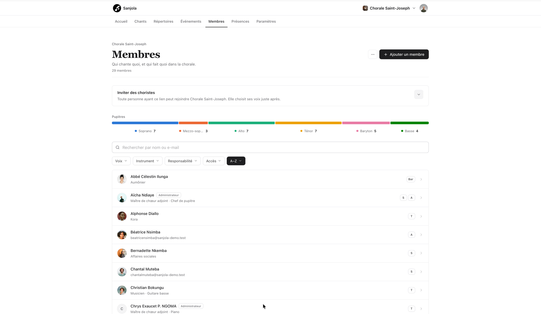 Membres