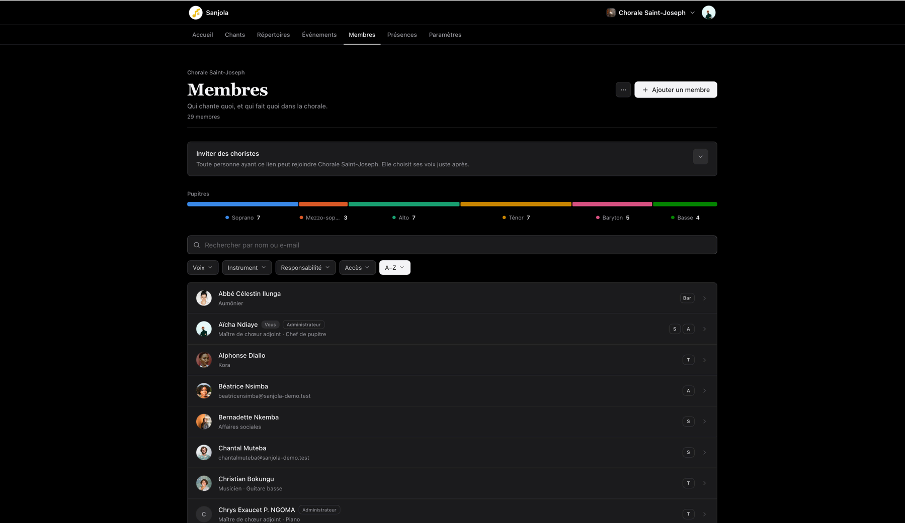Membres