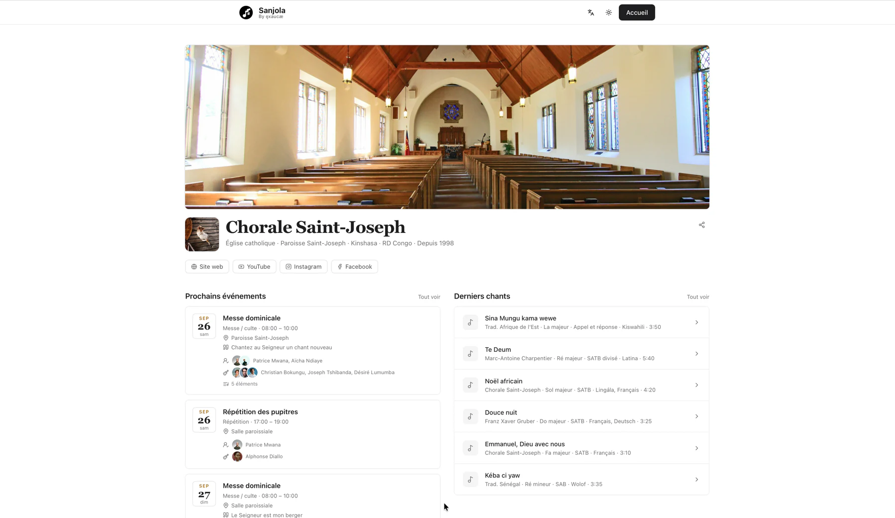 Page publique