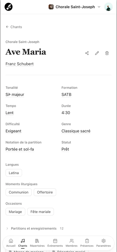 Un chant